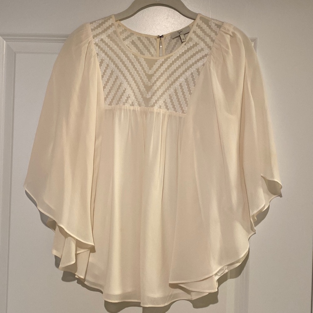 Joie Patel Silk Cape Top